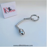 Stainless Steel Cock Ring with Anal Plug