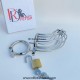 Bird Cage Stainless Steel Male Chastity Device Cage Locking Metal Lockable cage