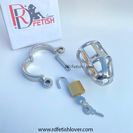 Cock Cage Chastity Device for Male Penis Exercise Stainless Steel 