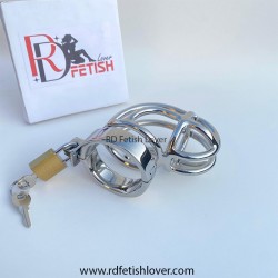 Men's Curved Stainless Steel Chastity Lock