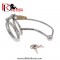 Stainless Steel Hollow Male Chastity Cage Cock Cage with Metal Cage Urethra Plug Lock Chastity Cage BDSM