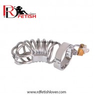 Stainless Steel Spiral Chastity Cage