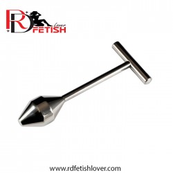 Stainless Steel Pleasure anal Probe with T-Bar Handle