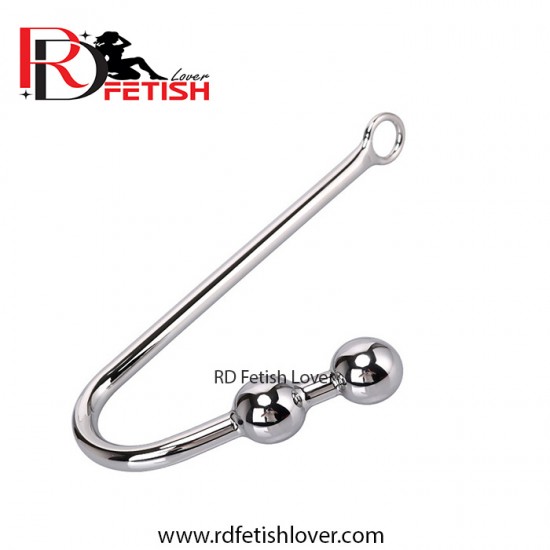 Anal Stainless Steel Double Ball Hook