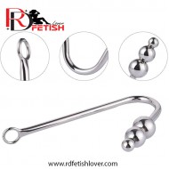 Stainless Steel Bondage Anal Hook With Triple Ball