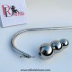 Stainless Steel Bondage Anal Hook With Triple Ball