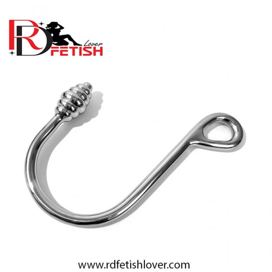 Stainless Steel Ribbed Anal Rope Hook