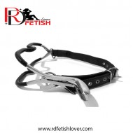 Bondage Stainless Steel Jennings Ratchet Mouth Gag Silicone Coated 