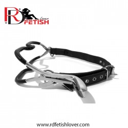 Bondage Stainless Steel Jennings Ratchet Mouth Gag Silicone Coated 