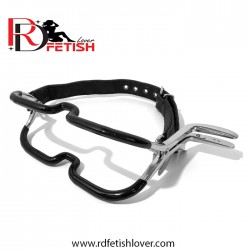 Bondage Stainless Steel Jennings Ratchet Mouth Gag Silicone Coated 